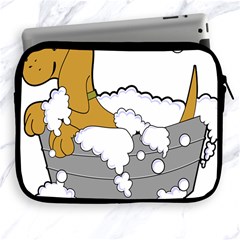 Dog Bath Grooming Apple Ipad 2/3/4 Zipper Cases by Simbadda