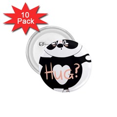 Panda Hug Sorry Cute Cute Bear 1 75  Buttons (10 Pack) by Simbadda