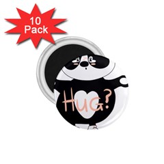 Panda Hug Sorry Cute Cute Bear 1 75  Magnets (10 Pack)  by Simbadda