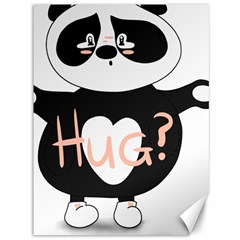 Panda Hug Sorry Cute Cute Bear Canvas 36  X 48   by Simbadda