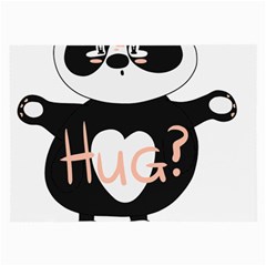 Panda Hug Sorry Cute Cute Bear Large Glasses Cloth (2-side) by Simbadda