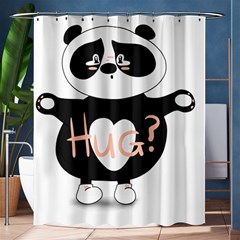 Panda Hug Sorry Cute Cute Bear Shower Curtain 60  X 72  (medium)  by Simbadda