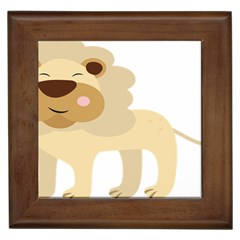 Lion Cute Sketch Funny Framed Tiles