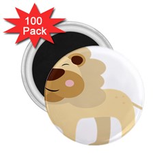 Lion Cute Sketch Funny 2.25  Magnets (100 pack) 