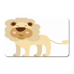 Lion Cute Sketch Funny Magnet (Rectangular)