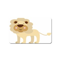 Lion Cute Sketch Funny Magnet (Name Card)