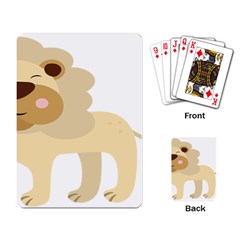 Lion Cute Sketch Funny Playing Card