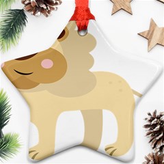 Lion Cute Sketch Funny Star Ornament (Two Sides)