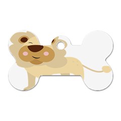 Lion Cute Sketch Funny Dog Tag Bone (One Side)