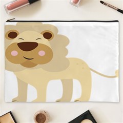 Lion Cute Sketch Funny Cosmetic Bag (XXXL) 