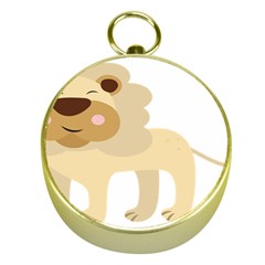 Lion Cute Sketch Funny Gold Compasses