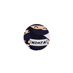 Ninja Baby Parent Cartoon Japan 1  Mini Buttons by Simbadda