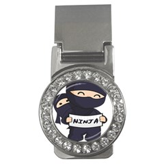 Ninja Baby Parent Cartoon Japan Money Clips (cz)  by Simbadda