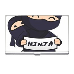 Ninja Baby Parent Cartoon Japan Business Card Holders by Simbadda