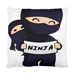 Ninja Baby Parent Cartoon Japan Standard Cushion Case (one Side) by Simbadda