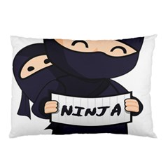 Ninja Baby Parent Cartoon Japan Pillow Case by Simbadda