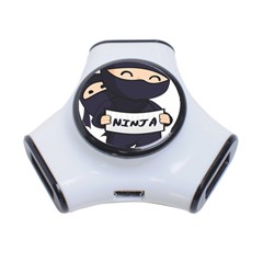 Ninja Baby Parent Cartoon Japan 3-port Usb Hub by Simbadda