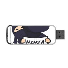 Ninja Baby Parent Cartoon Japan Portable Usb Flash (two Sides) by Simbadda