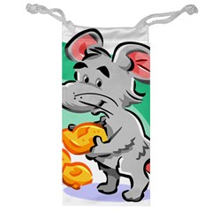 Mouse Cheese Tail Rat Hole Jewelry Bag by Simbadda