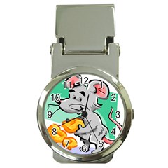 Mouse Cheese Tail Rat Hole Money Clip Watches by Simbadda