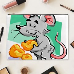 Mouse Cheese Tail Rat Hole Cosmetic Bag (xl) by Simbadda