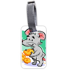 Mouse Cheese Tail Rat Hole Luggage Tags (one Side)  by Simbadda