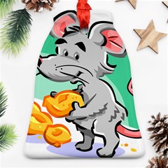 Mouse Cheese Tail Rat Hole Ornament (bell) by Simbadda