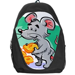 Mouse Cheese Tail Rat Hole Backpack Bag by Simbadda