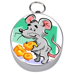 Mouse Cheese Tail Rat Hole Silver Compasses by Simbadda