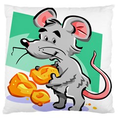 Mouse Cheese Tail Rat Hole Standard Flano Cushion Case (two Sides) by Simbadda