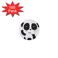 Panda Bear Funny Cute 1  Mini Buttons (100 Pack) 