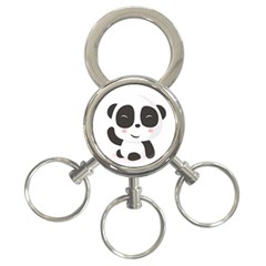 Panda Bear Funny Cute 3-ring Key Chains by Simbadda