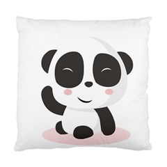 Panda Bear Funny Cute Standard Cushion Case (two Sides) by Simbadda