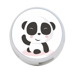 Panda Bear Funny Cute 4-port Usb Hub (one Side) by Simbadda