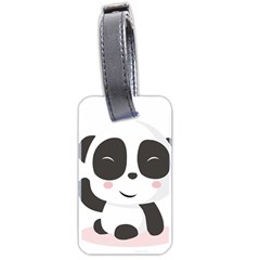 Panda Bear Funny Cute Luggage Tags (two Sides) by Simbadda