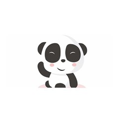 Panda Bear Funny Cute Satin Wrap by Simbadda