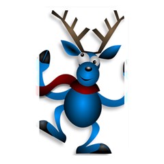 Reindeer Dancing Blue Christmas Memory Card Reader by Simbadda