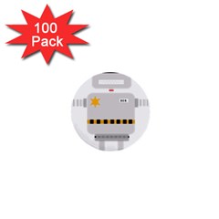 Robot Technology Robotic Animation 1  Mini Buttons (100 Pack)  by Simbadda