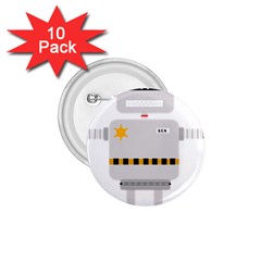 Robot Technology Robotic Animation 1 75  Buttons (10 Pack) by Simbadda