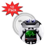 Robot 1 75  Buttons (10 Pack) by Simbadda