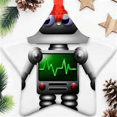 Robot Star Ornament (two Sides)