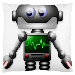 Robot Large Cushion Case (one Side) by Simbadda