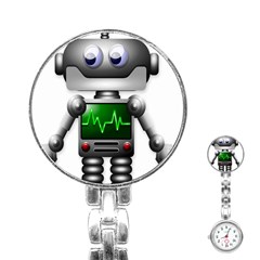 Robot Stainless Steel Nurses Watch by Simbadda