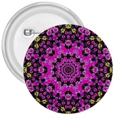 Namaste Decorative Flower Pattern Of Floral 3  Buttons by pepitasart