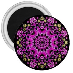 Namaste Decorative Flower Pattern Of Floral 3  Magnets by pepitasart