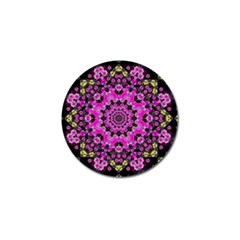 Namaste Decorative Flower Pattern Of Floral Golf Ball Marker (10 Pack) by pepitasart