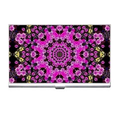 Namaste Decorative Flower Pattern Of Floral Business Card Holders by pepitasart