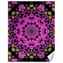 Namaste Decorative Flower Pattern Of Floral Canvas 12  X 16   by pepitasart