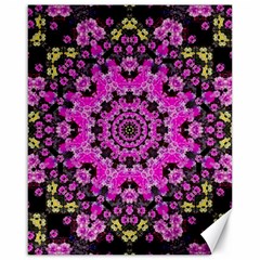 Namaste Decorative Flower Pattern Of Floral Canvas 16  X 20   by pepitasart