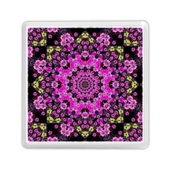 Namaste Decorative Flower Pattern Of Floral Memory Card Reader (square)  by pepitasart